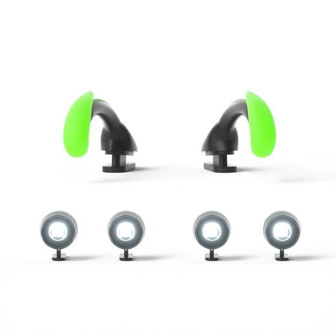 Aletas de Pejesapo y Ojos de Linterna para Sharkicks Pro